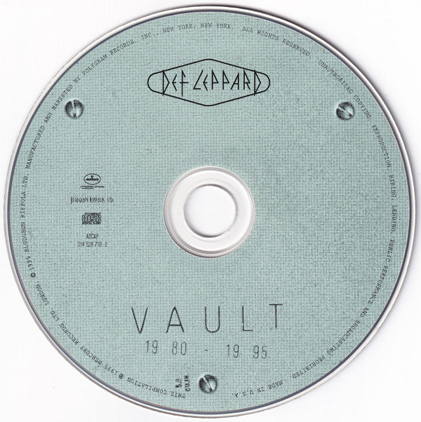Def Leppard : Vault (Def Leppard Greatest Hits 1980-1995) (CD, Comp)