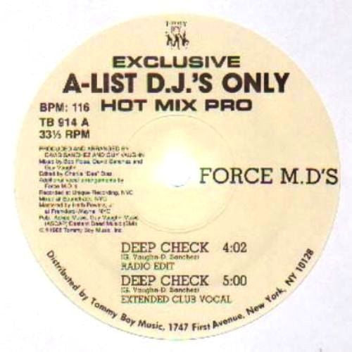 Force MD's : Deep Check (12", Promo)