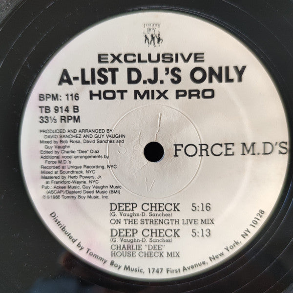 Force MD's : Deep Check (12", Promo)