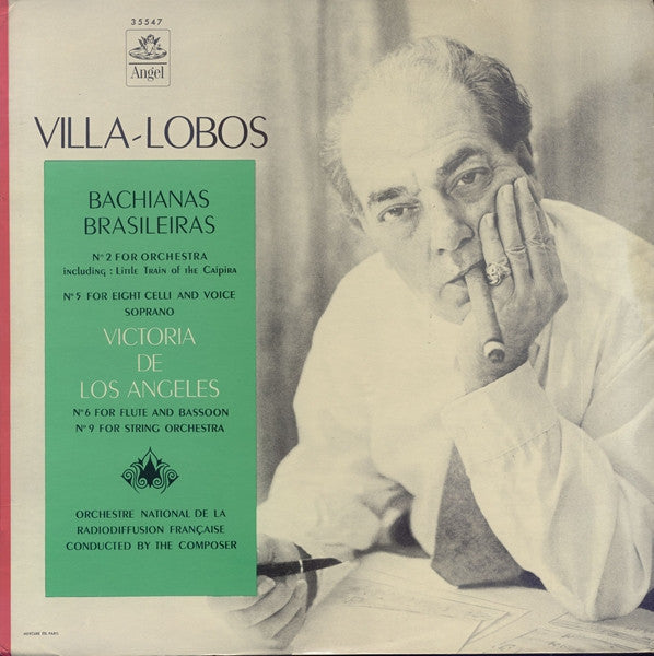 Heitor Villa-Lobos, Victoria De Los Angeles, Orchestre National De France : Bachianas Brasileiras, Nos. 2, 5, 6, & 9 (LP, Mono)