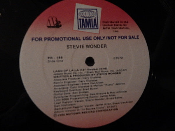 Stevie Wonder : Land Of La La (12", Promo)