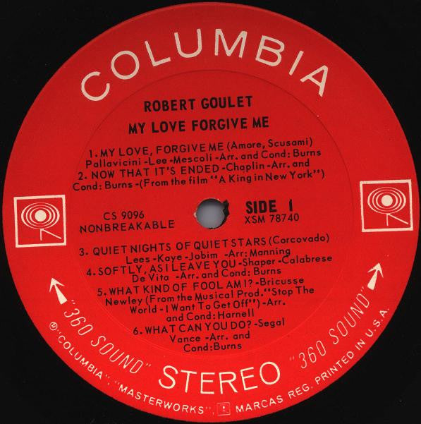 Robert Goulet : My Love Forgive Me (LP, Album)