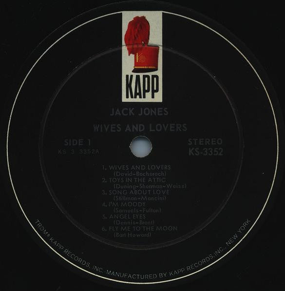 Jack Jones : Wives And Lovers (LP, Album)