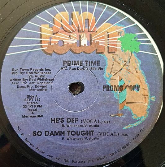 Prime Time : He's Def / So Damn Tough (12", Promo)