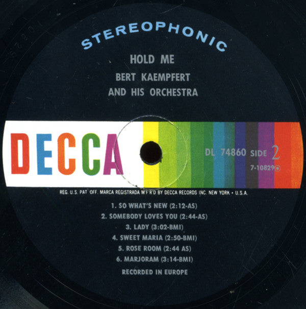 Bert Kaempfert & His Orchestra : Hold Me (LP, Album)