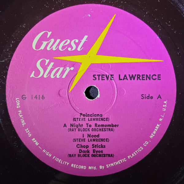 Steve Lawrence (2) : Steve Lawrence (LP, Comp, Mono)
