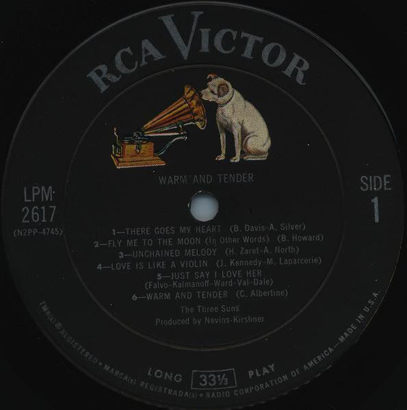 The Three Suns : Warm And Tender (LP, Album, Mono)