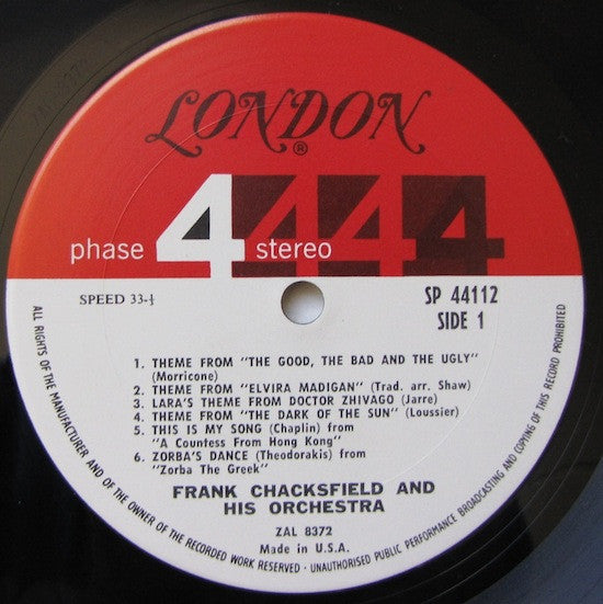 Frank Chacksfield & His Orchestra : Foreign Film Festival (LP)