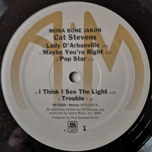 Cat Stevens : Mona Bone Jakon (LP, Album, RE)