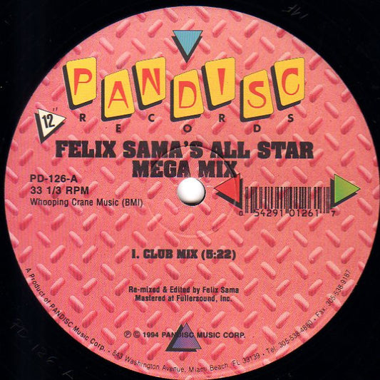 Felix Sama : Felix Sama's All Star Mega Mix (12")