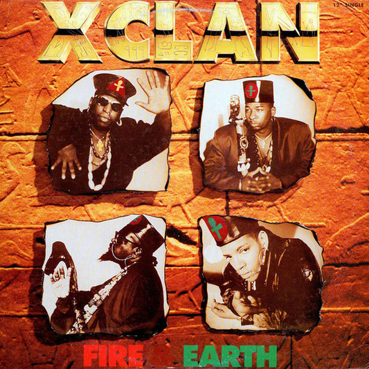 X-Clan : Fire & Earth (12", Single)