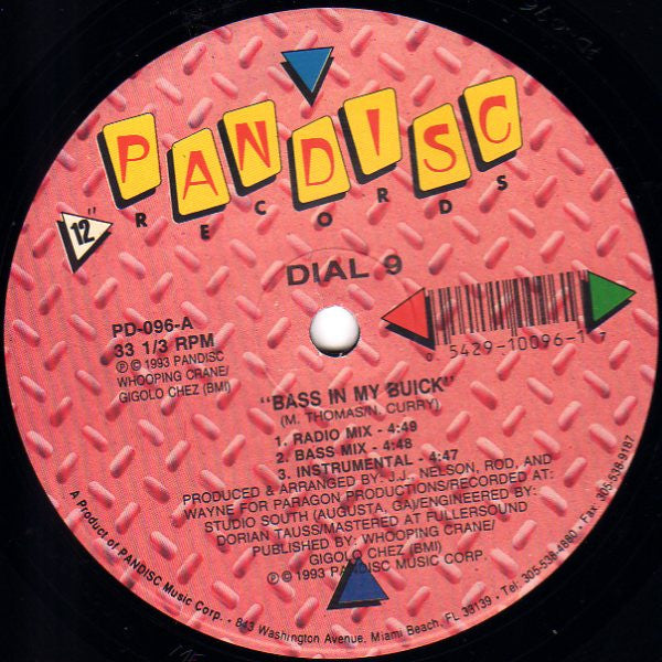 Dial 9 : Bass In My Buick (12")