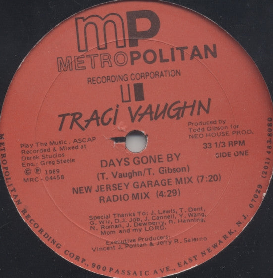 Traci Vaughn : Days Gone By (12")