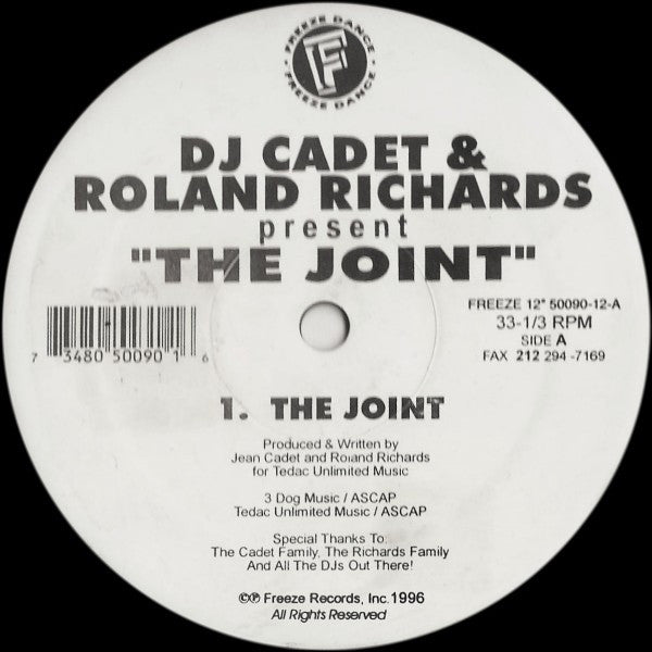 DJ Cadet & Roland Richards : The Joint (12")