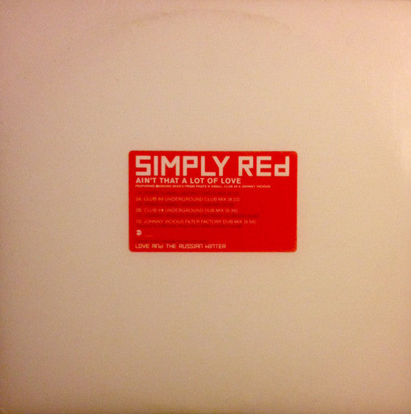 Simply Red : Ain't That A Lot Of Love (2x12", Promo)
