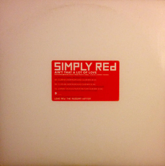Simply Red : Ain't That A Lot Of Love (2x12", Promo)
