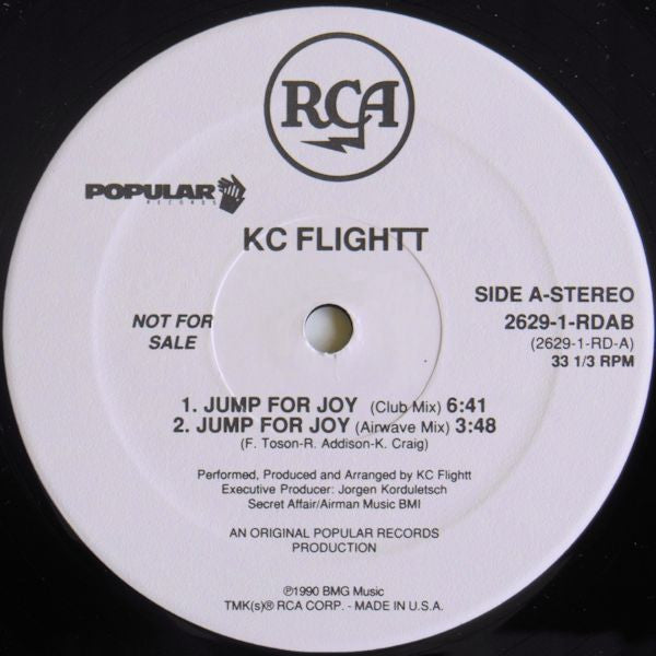 KC Flightt : Jump For Joy (12", Promo)