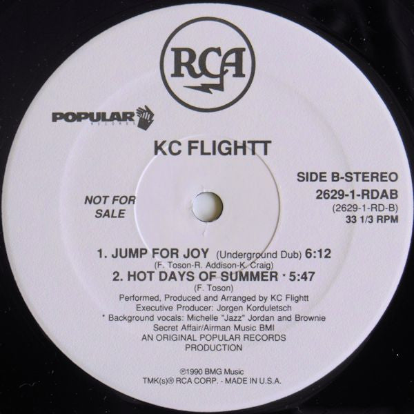 KC Flightt : Jump For Joy (12", Promo)