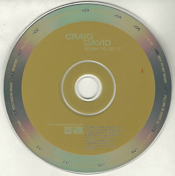 Craig David : Born To Do It (CD, Album)