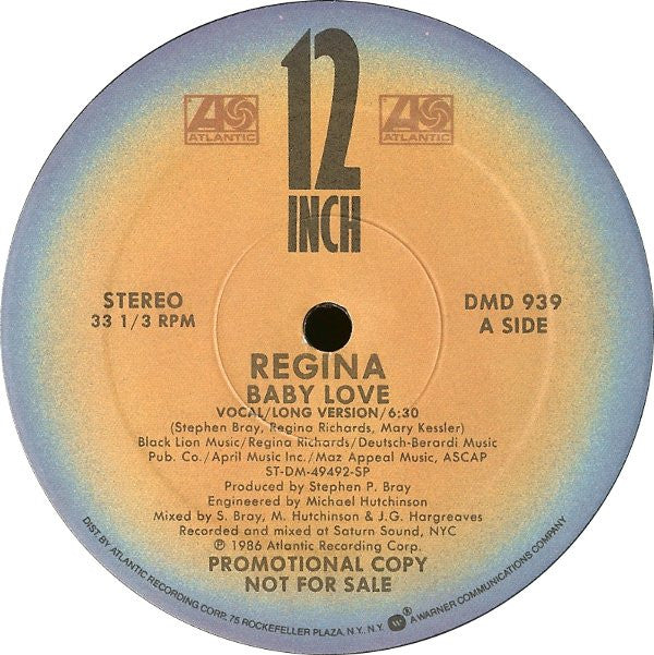 Regina (2) : Baby Love (12", Promo)
