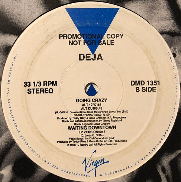 Déjà : Going Crazy (12", Promo)