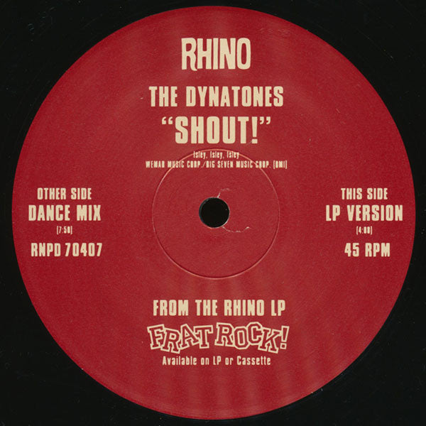 The Dynatones (2) : Shout! (12")