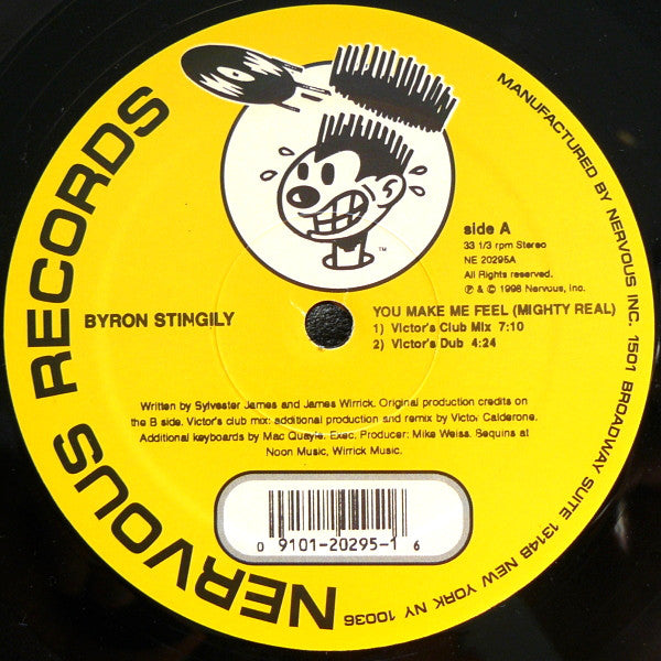 Byron Stingily : You Make Me Feel (Mighty Real) (12")
