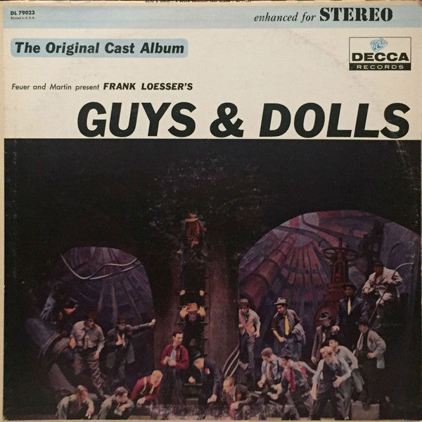 "Guys & Dolls" Original Broadway Cast, Feuer & Martin Present Frank Loesser : Guys & Dolls: A Musical Fable Of Broadway (LP, Album, RE, Pin)
