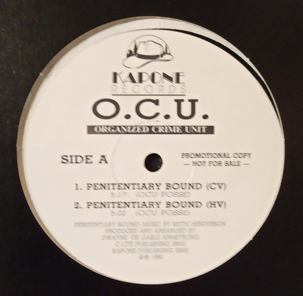 Organized Crime Unit : Penitentiary Bound (12", Promo)