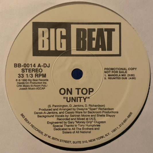 On Top : Unity (12", Promo)