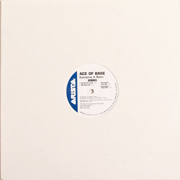 Ace Of Base : Everytime It Rains Remixes (2x12", Promo)