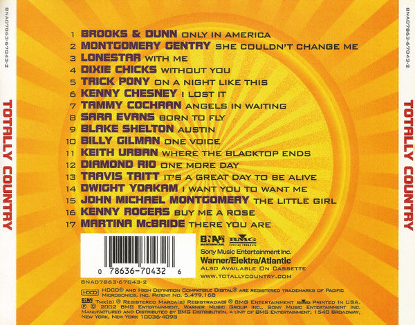 Various : Totally Country (HDCD, Comp, RP)