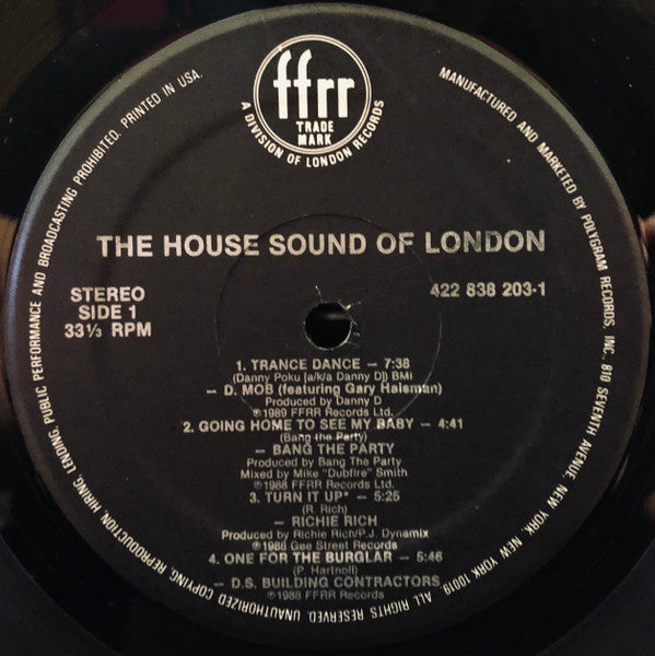 Various : The House Sound Of London (LP, Comp)