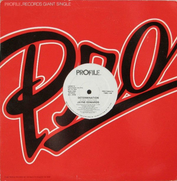 Jayne Edwards : Determination / It Should Have Been Me (12", Maxi, Promo)