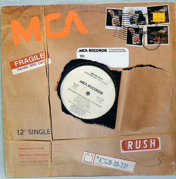 Melvin Riley : What Makes A Man (Wanna Cheat On His Woman) (12", Promo)