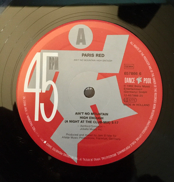 Paris Red : Ain't No Mountain High Enough (12")