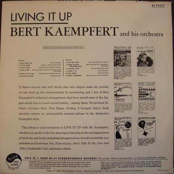 Bert Kaempfert & His Orchestra : Living It Up! (LP, Album)
