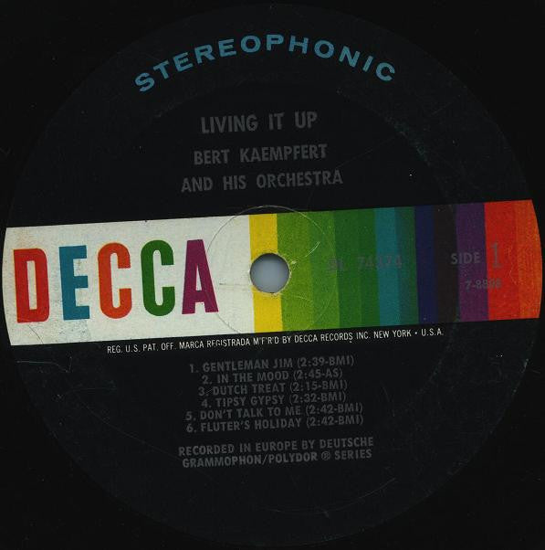 Bert Kaempfert & His Orchestra : Living It Up! (LP, Album)