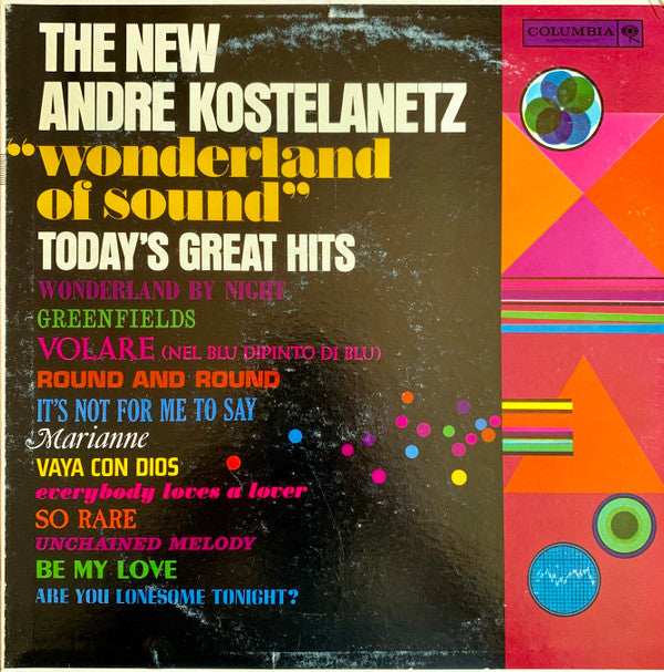André Kostelanetz : The New Andre Kostelanetz "Wonderland Of Sound":  Today's Great Hits (LP, Album, Mono)