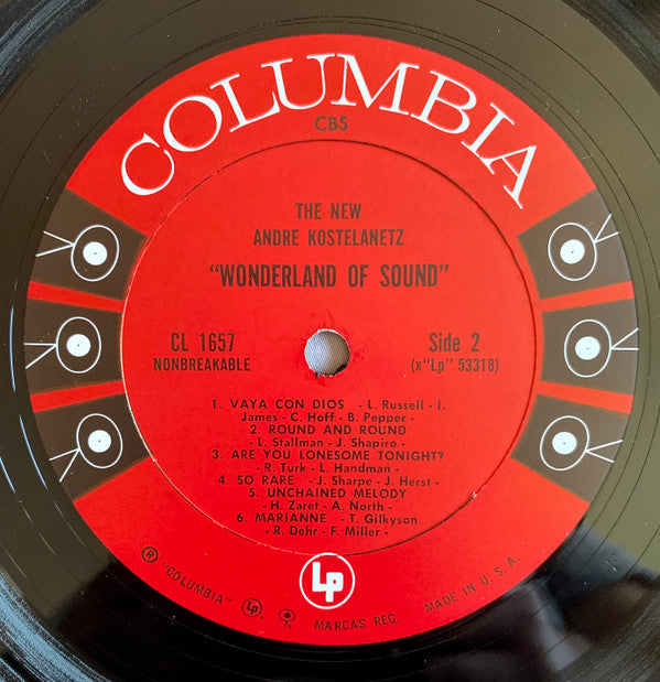 André Kostelanetz : The New Andre Kostelanetz "Wonderland Of Sound":  Today's Great Hits (LP, Album, Mono)