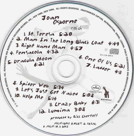 Joan Osborne : Relish (CD, Album)