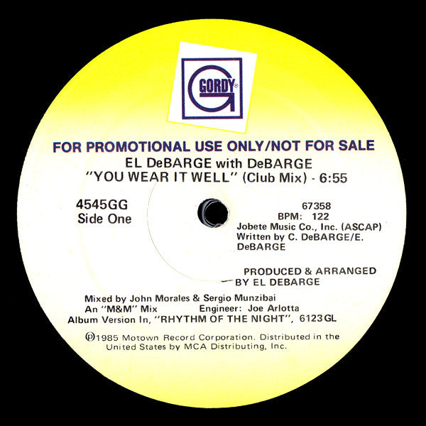 El DeBarge With DeBarge : You Wear It Well (12", Promo)