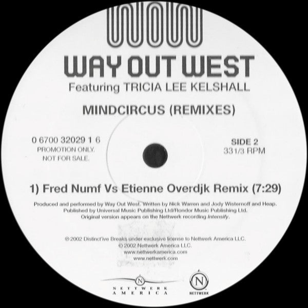 Way Out West Featuring Tricia Lee Kelshall : Mindcircus (Remixes) (12", Promo)