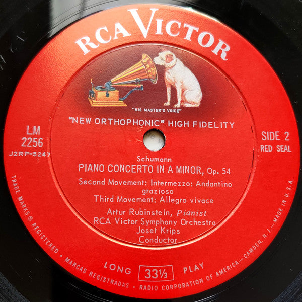 Robert Schumann, RCA Victor Symphony Orchestra, Arthur Rubinstein, Josef Krips : Piano Concerto (LP, Mono)