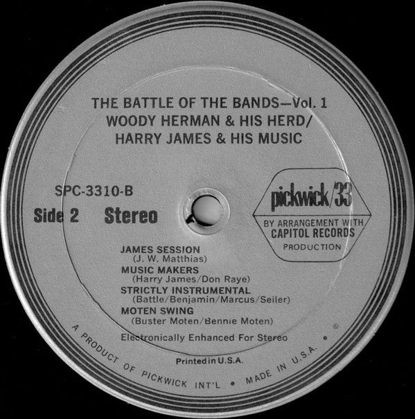 Woody Herman & The Herd Vs. Harry James & His Music Makers : The Battle Of The Bands - Vol. 1 (LP, Comp)
