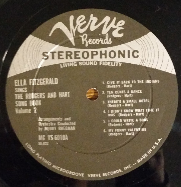 Ella Fitzgerald : Sings The Rodgers And Hart Song Book Volume 2 (LP, Album, RP)