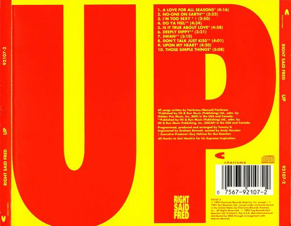 Right Said Fred : Up (CD, Album)