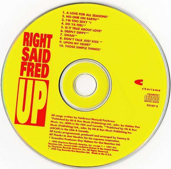 Right Said Fred : Up (CD, Album)