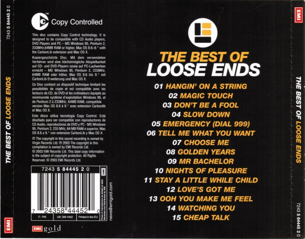 Loose Ends : The Best Of Loose Ends (CD, Comp, Copy Prot.)