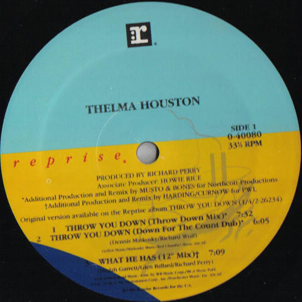Thelma Houston : Throw You Down (12", Maxi)